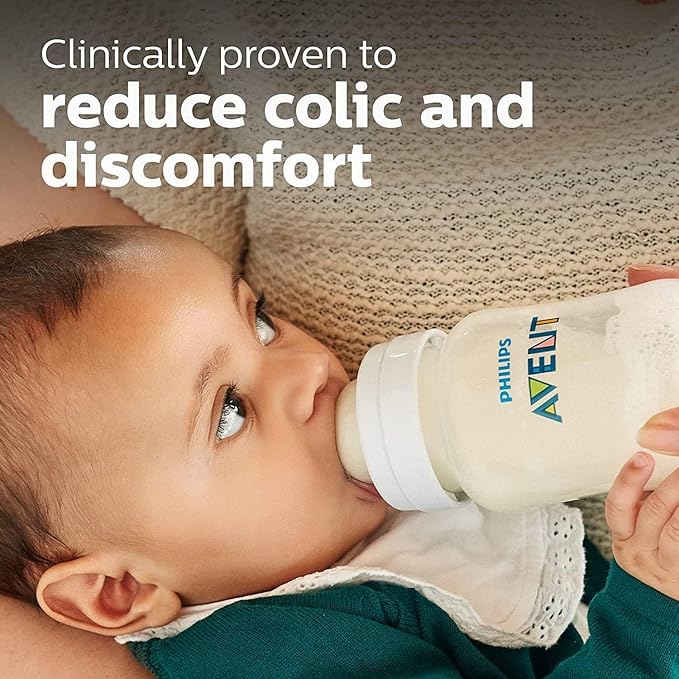 Philips Avent Anti-Colic Feeding Bottle 260ml – SCY103/10 | BPA-Free, Easy to Clean, AirFree Vent System