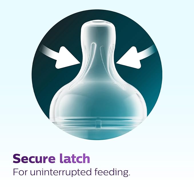 Philips Avent Anti-Colic Feeding Bottle 125ml – SCY100/10 | BPA-Free, Easy Clean