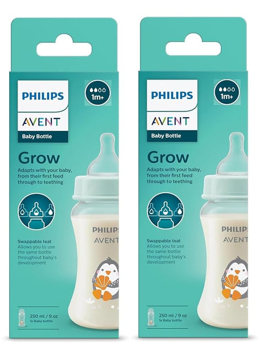 Philips Avent Essential Grow Feeding Bottle 250ml – SCF061/01 | Anti-Colic, BPA-Free, Easy to Clean
