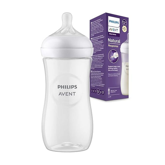Philips Avent Natural Feeding Bottle 330ml – SCY906/01 – BPA-Free, Anti-Colic Design