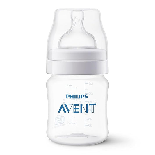 Philips Avent Anti-Colic Feeding Bottle 125ml – SCY100/10 | BPA-Free, Easy Clean