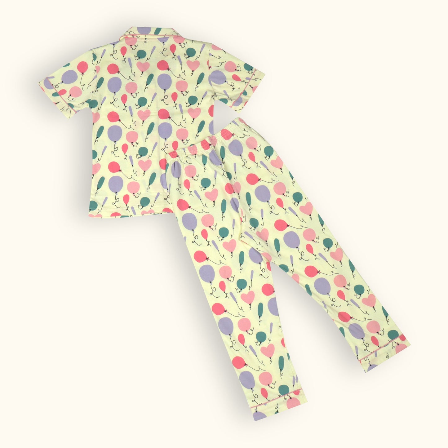 Cute Girls' Yellow Nightwear Co-ord Sets – Cute, Comfy & Dream-Ready