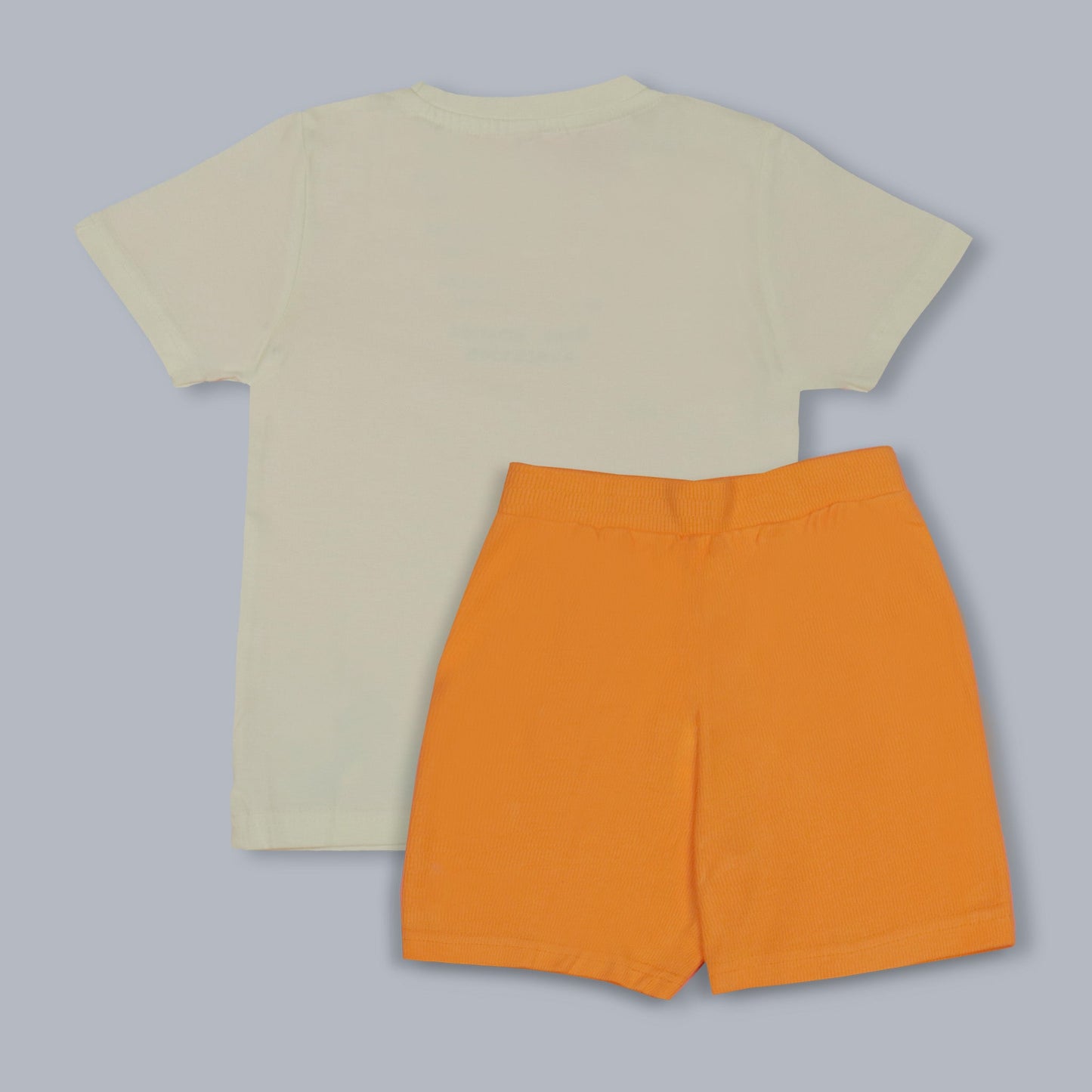 Mumbl Jumbl Girls’ Soft Cotton T-shirt & Shorts Set With Dinosaur Print - Yellow