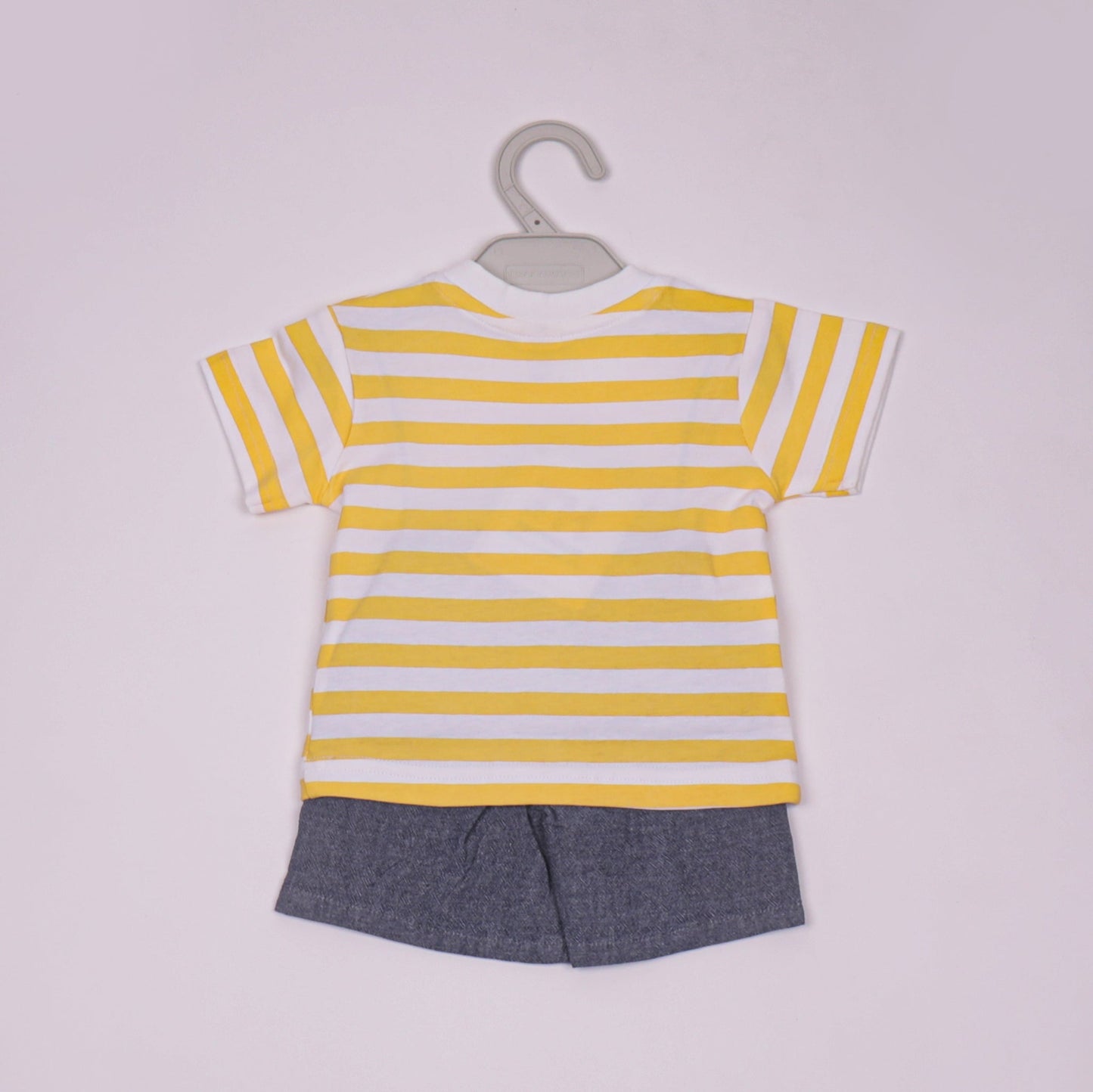Toffyhouse Boys’ Cotton T-Shirt & Shorts Set Yellow HD Print  Elastic Waist Shorts