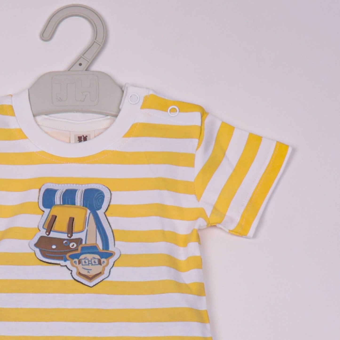 Toffyhouse Boys’ Cotton T-Shirt & Shorts Set Yellow HD Print  Elastic Waist Shorts