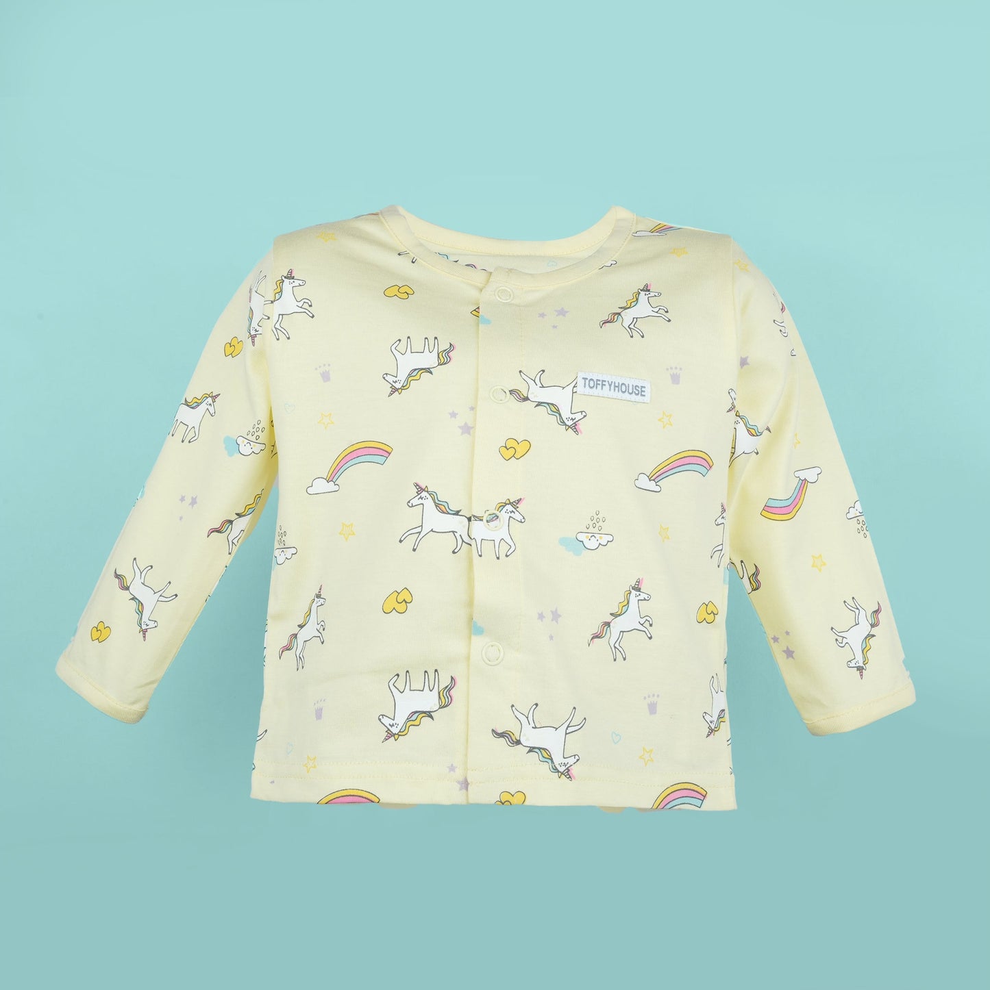 Sunny Dreams: Yellow Cotton Pyjama Set by Toffyhouse