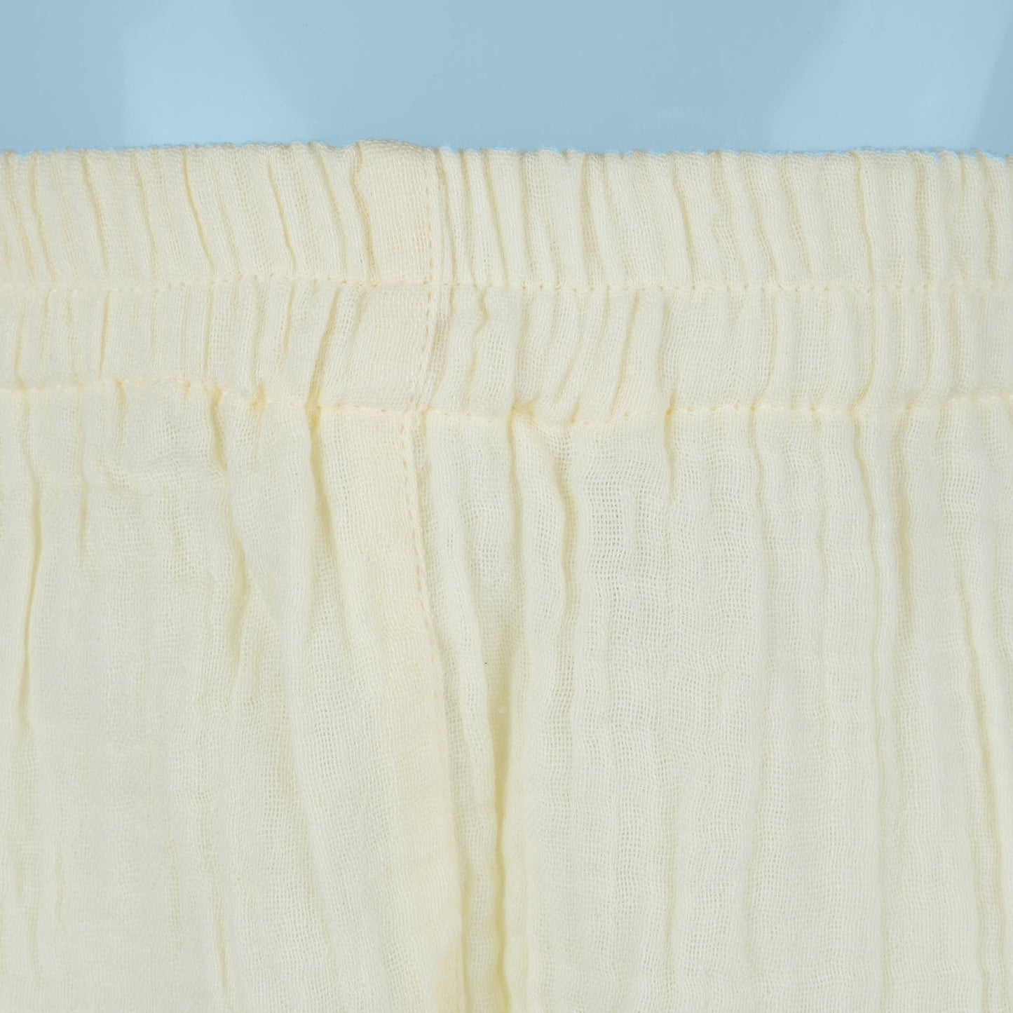 Sunny Slumbers: Yellow Muslin Pyjama Set by Toffyhouse