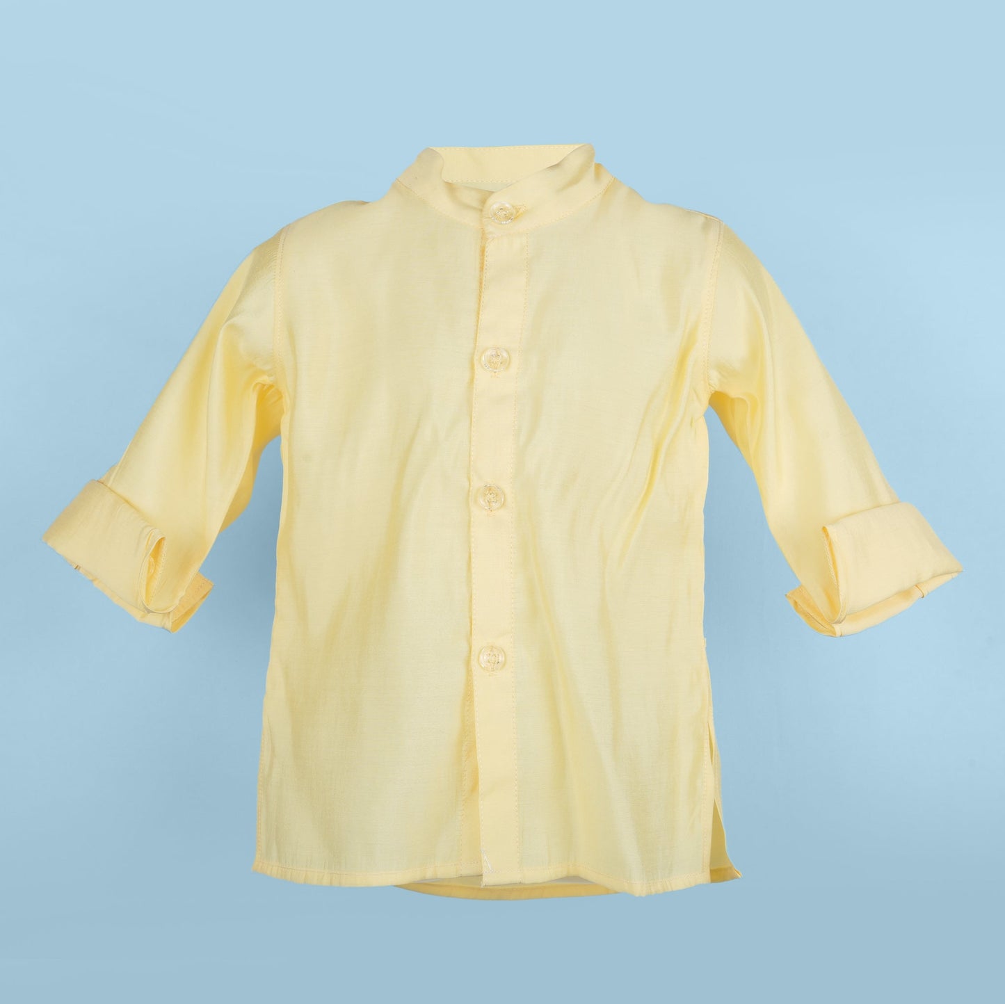 Aagam Cotton Blend Kurta & Dhoti Set – Yellow