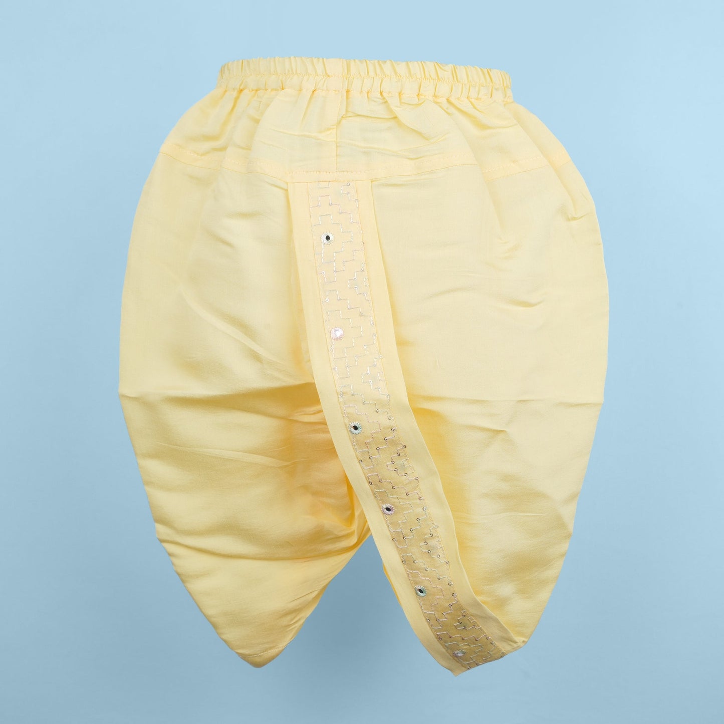 Aagam Cotton Blend Kurta & Dhoti Set – Yellow