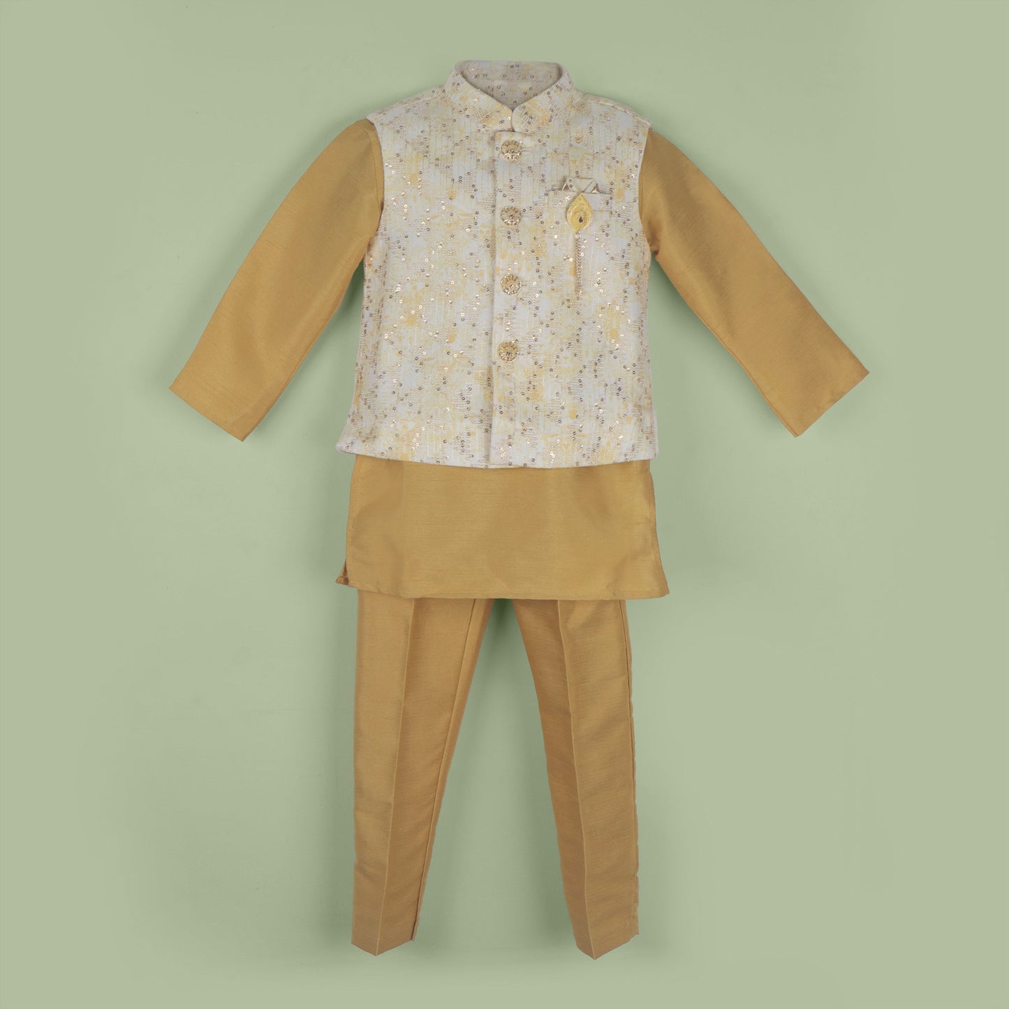 Golden Glow – Tradition Boys’ Festival Ethnic Wear