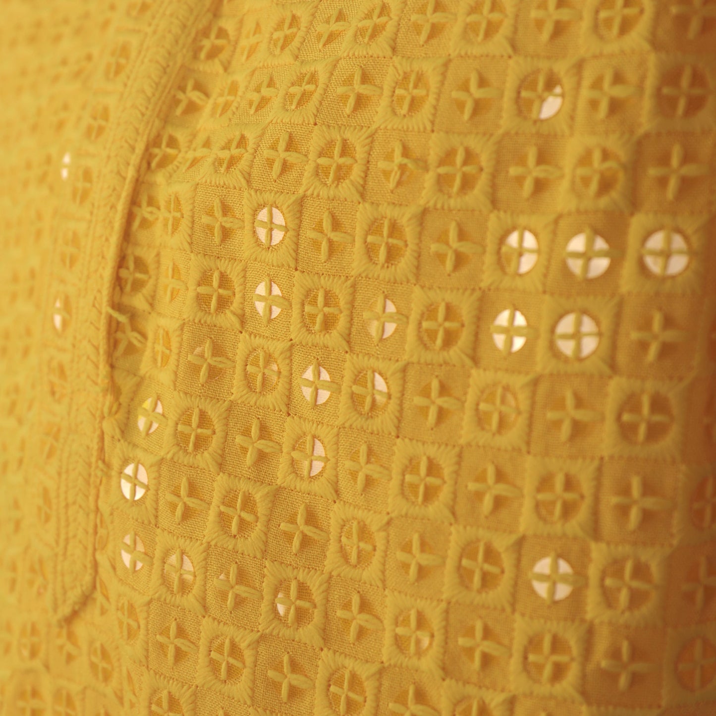 Bright & Festive – Boys’ Yellow Kurta Pyjama with Sequins Work