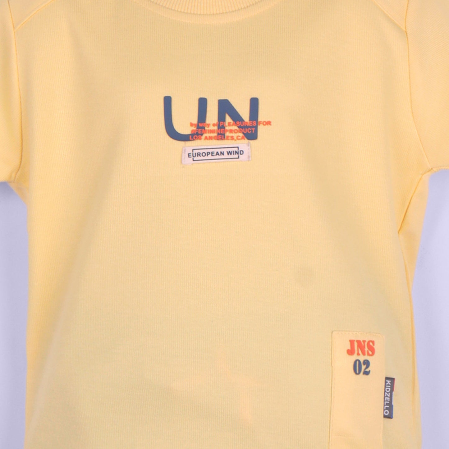 Everyday Cool – Boys’ Yellow T-Shirt with Jogger Style Shorts