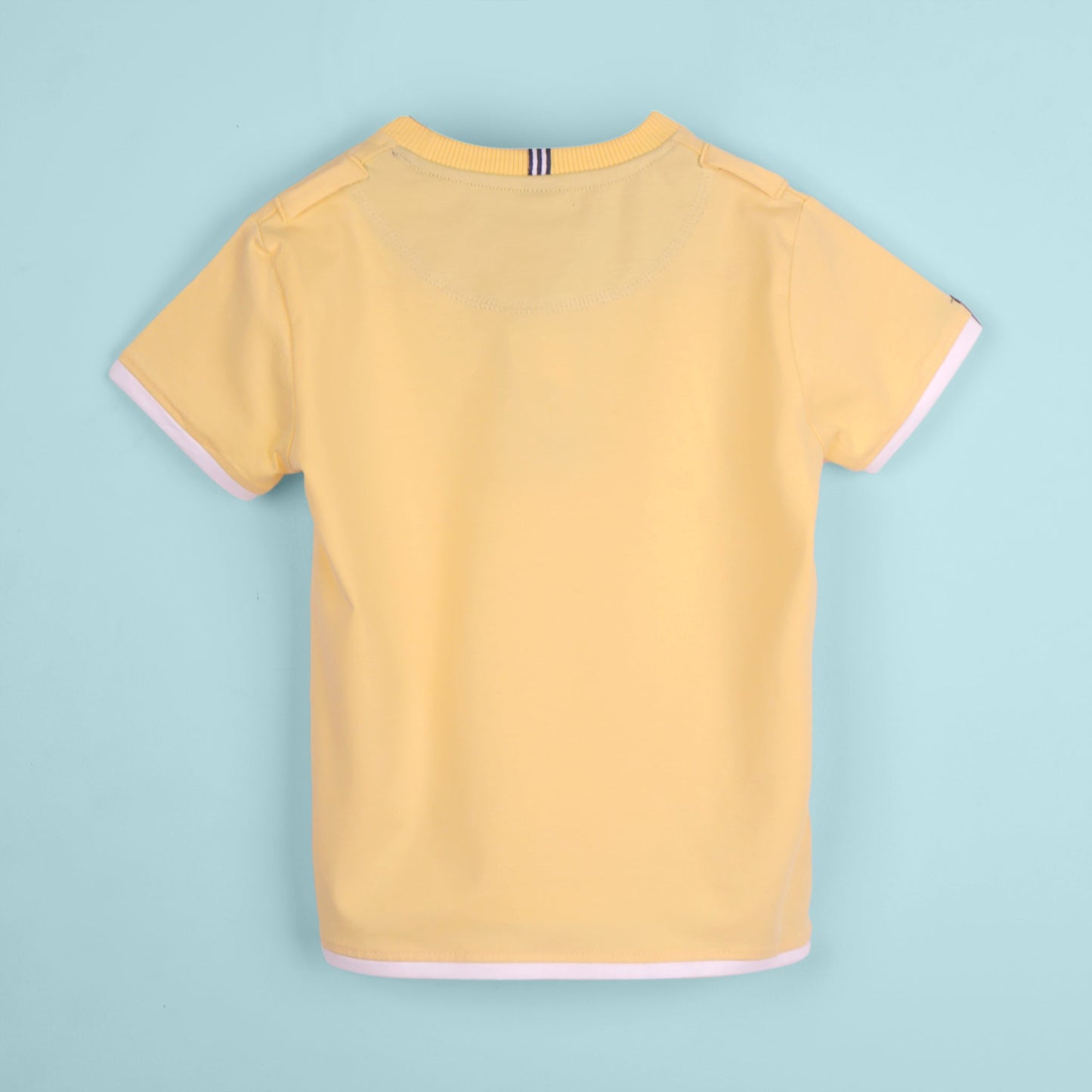 Smart Party Look – Boys’ Yellow Cotton Tee with Shorts & Braces