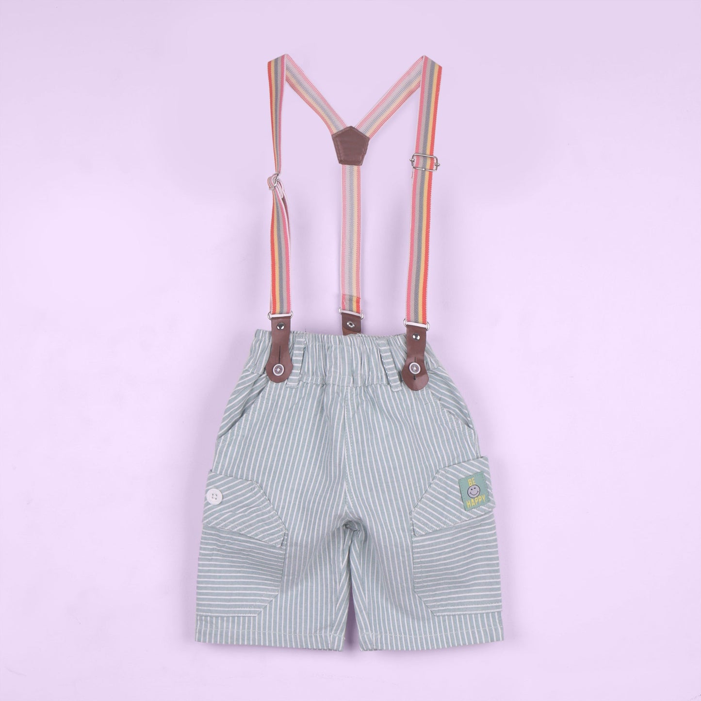 Sunny & Smart – Boys’ Smile Print T-Shirt & Shorts Set