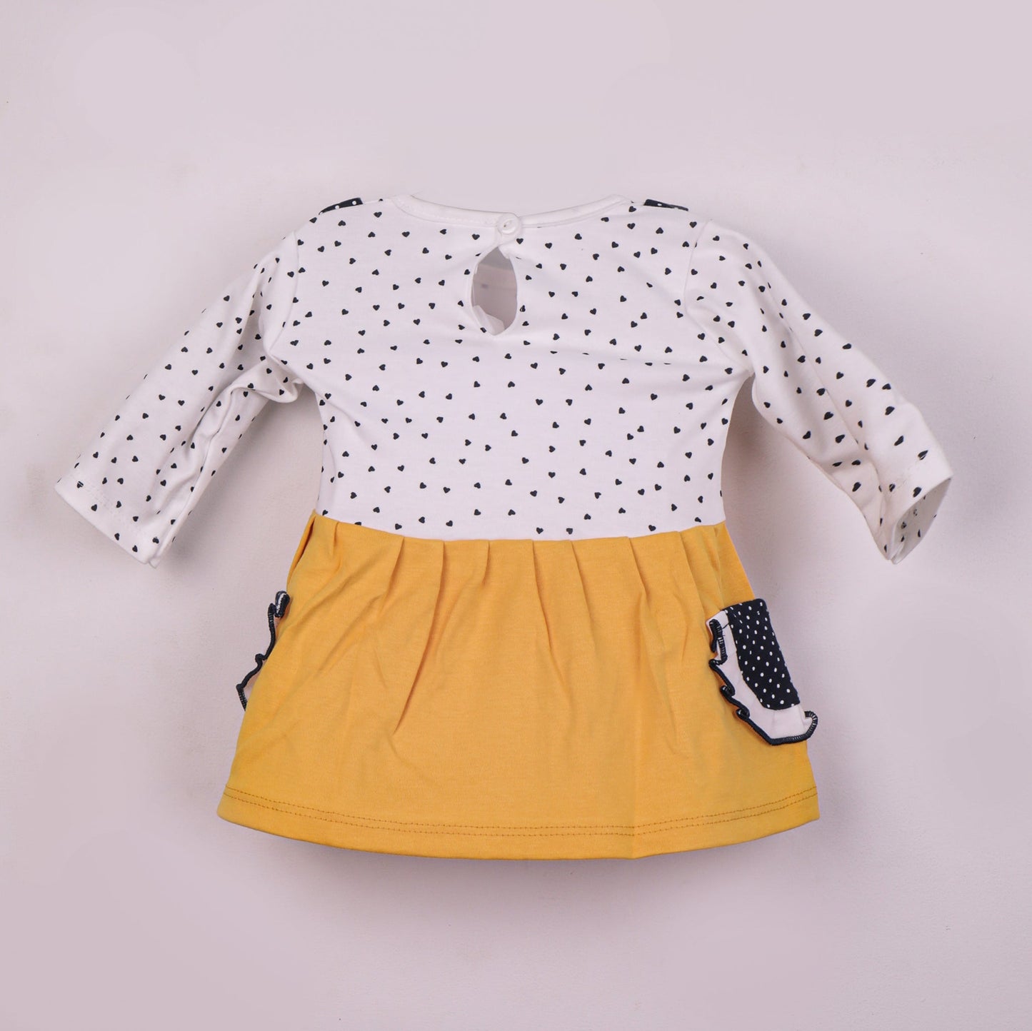 Playful Paws Yellow Frock and Cotton Leggings Set – Piu Soft & Stylish Combo