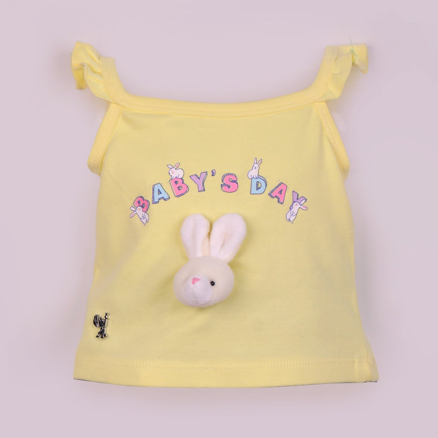 Cute & Comfy Yellow Cotton Top with Elasticated Denim Shorts – Baby’s Day