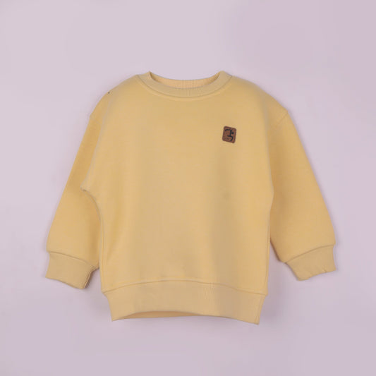 Extra Soft Yellow Sweatshirt by Little Kangaroos | Boys’ Essential Winter Wear