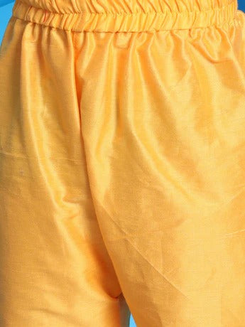 Celebration Spark – Boys’ Yellow Kurta Pyjama by Vastramay