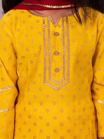 Radiant Star – Yellow Kurta with Patiala & Dupatta