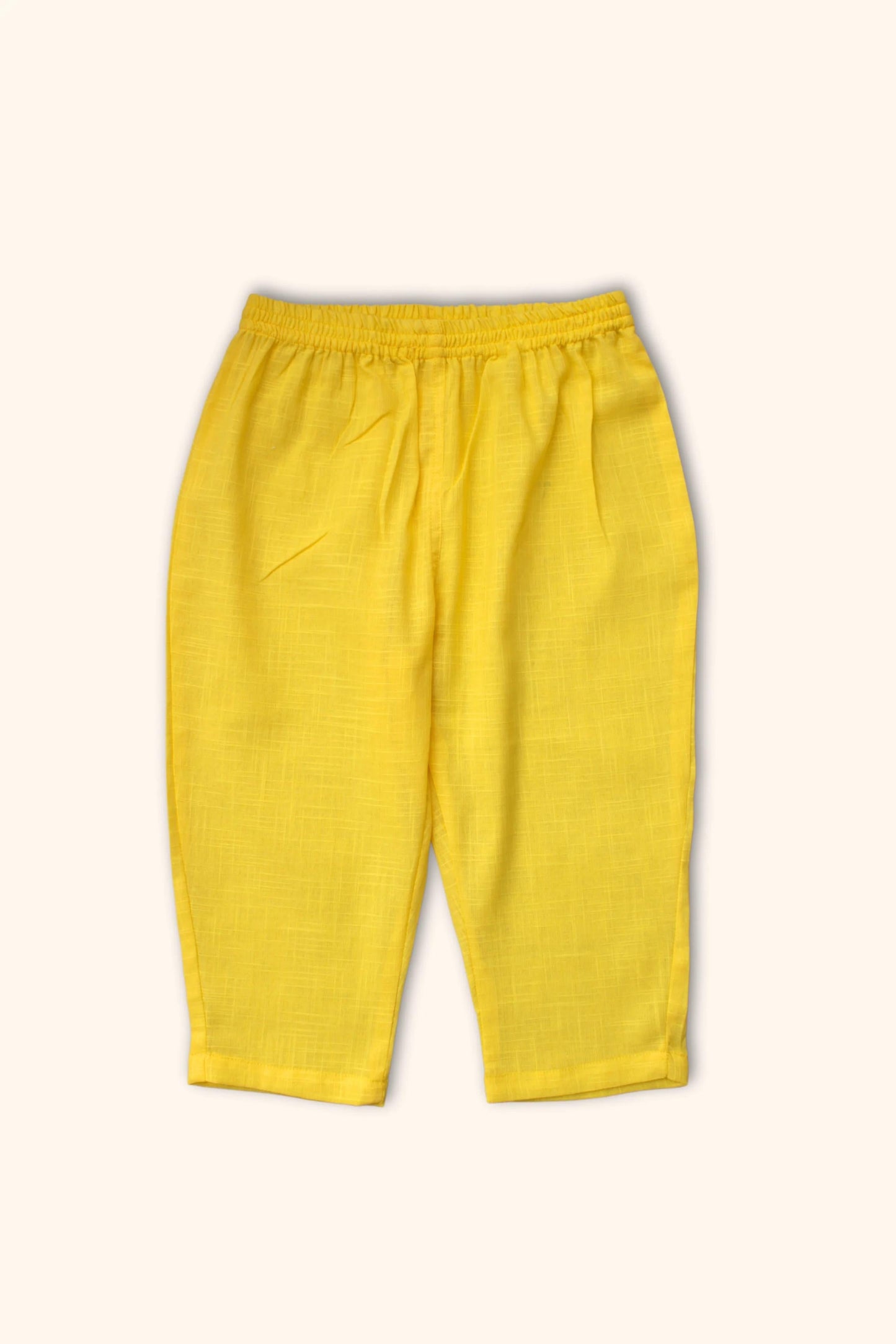 Peekaboo Festival Ready Yellow Kurta Pyjama Set with Stylish Cotton Jacket