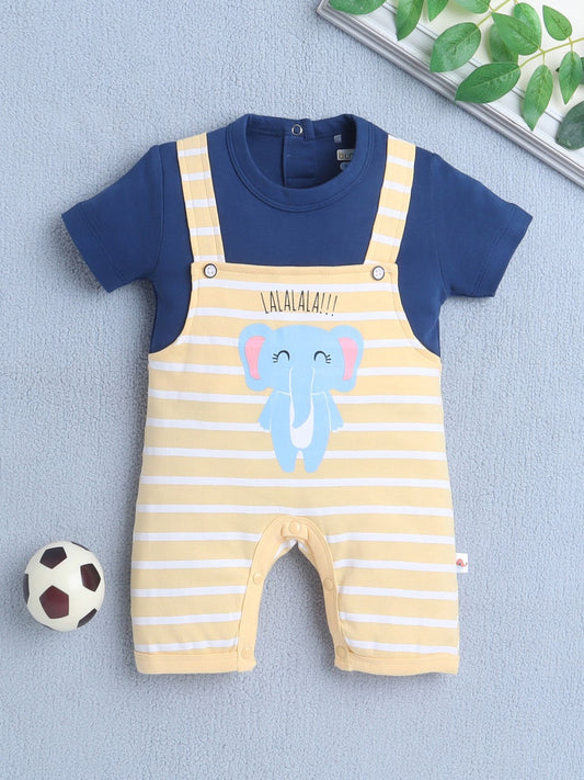 Play all day in Bumzee’s yellow romper—snaps, stripes, and smiles for sunny adventures!