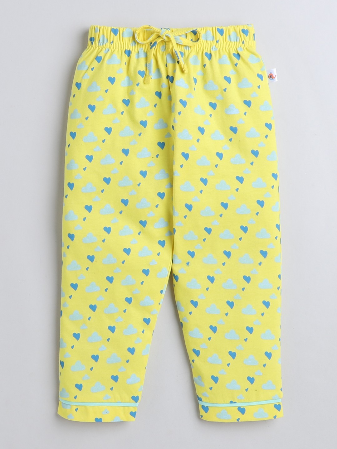 Slip into style and comfort with Bumzee’s yellow all-over print shirt & pyjama combo!