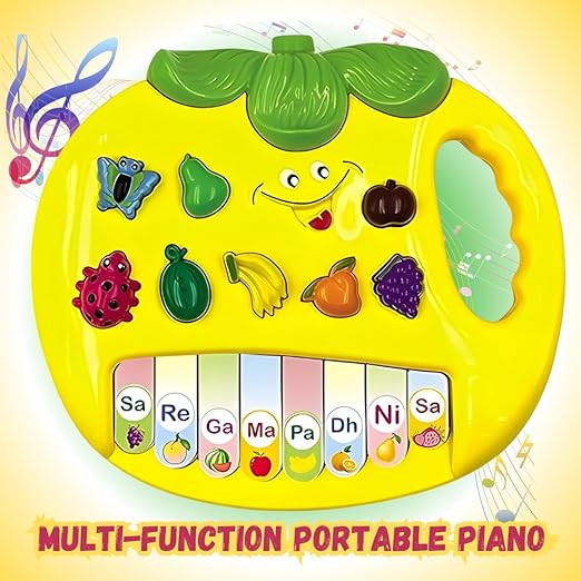 Pineapple-Shaped Kids Piano Keyboard – Musical Toy with Multi-Function Keys, Sounds, and Playback for Babies & Kids