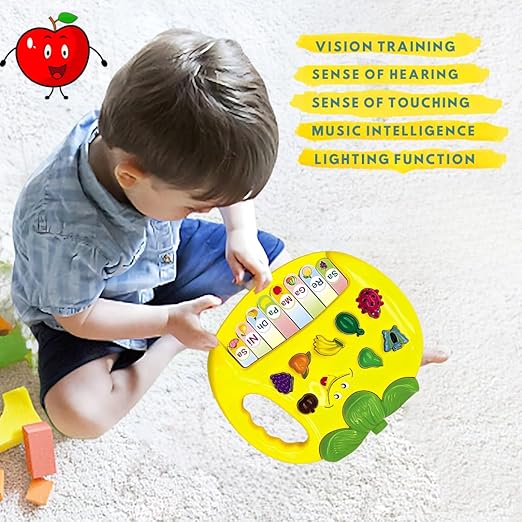 Pineapple-Shaped Kids Piano Keyboard – Musical Toy with Multi-Function Keys, Sounds, and Playback for Babies & Kids