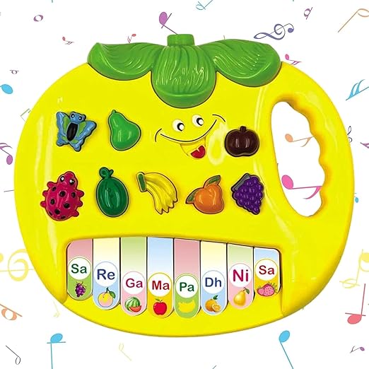 Pineapple-Shaped Kids Piano Keyboard – Musical Toy with Multi-Function Keys, Sounds, and Playback for Babies & Kids