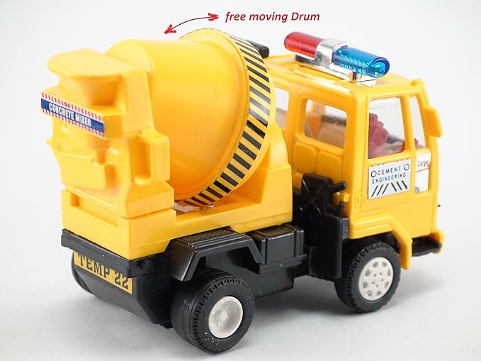 Centy Toys Concrete Mixer Truck in Yellow Color