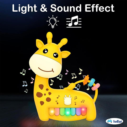 Musical Giraffe Toy for Babies – Light & Sound Plastic Toy for Infants and Toddlers