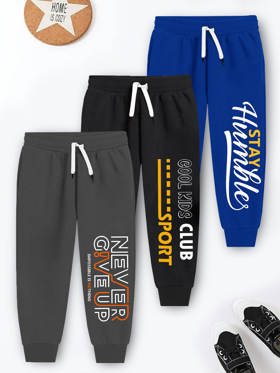Sporty Squad! 3-Pack Everyday Hustle Drawstring Track Pants