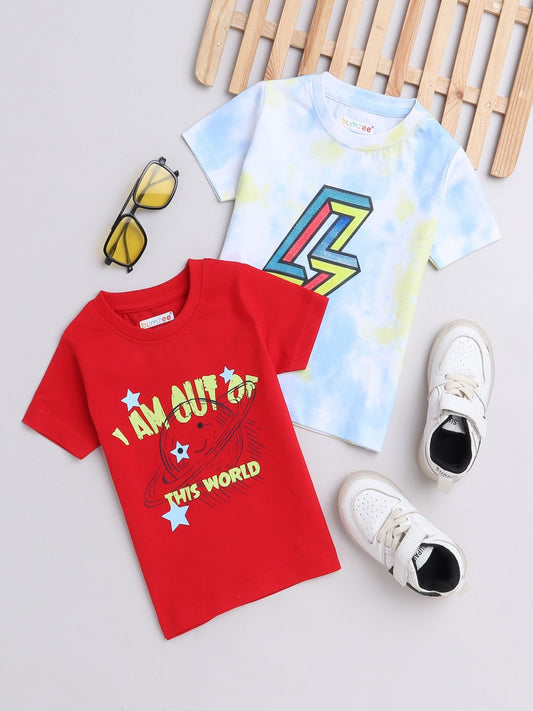 Slip into adventure with Bumzee’s boys’ T-shirts—half sleeves and out-of-this-world style!