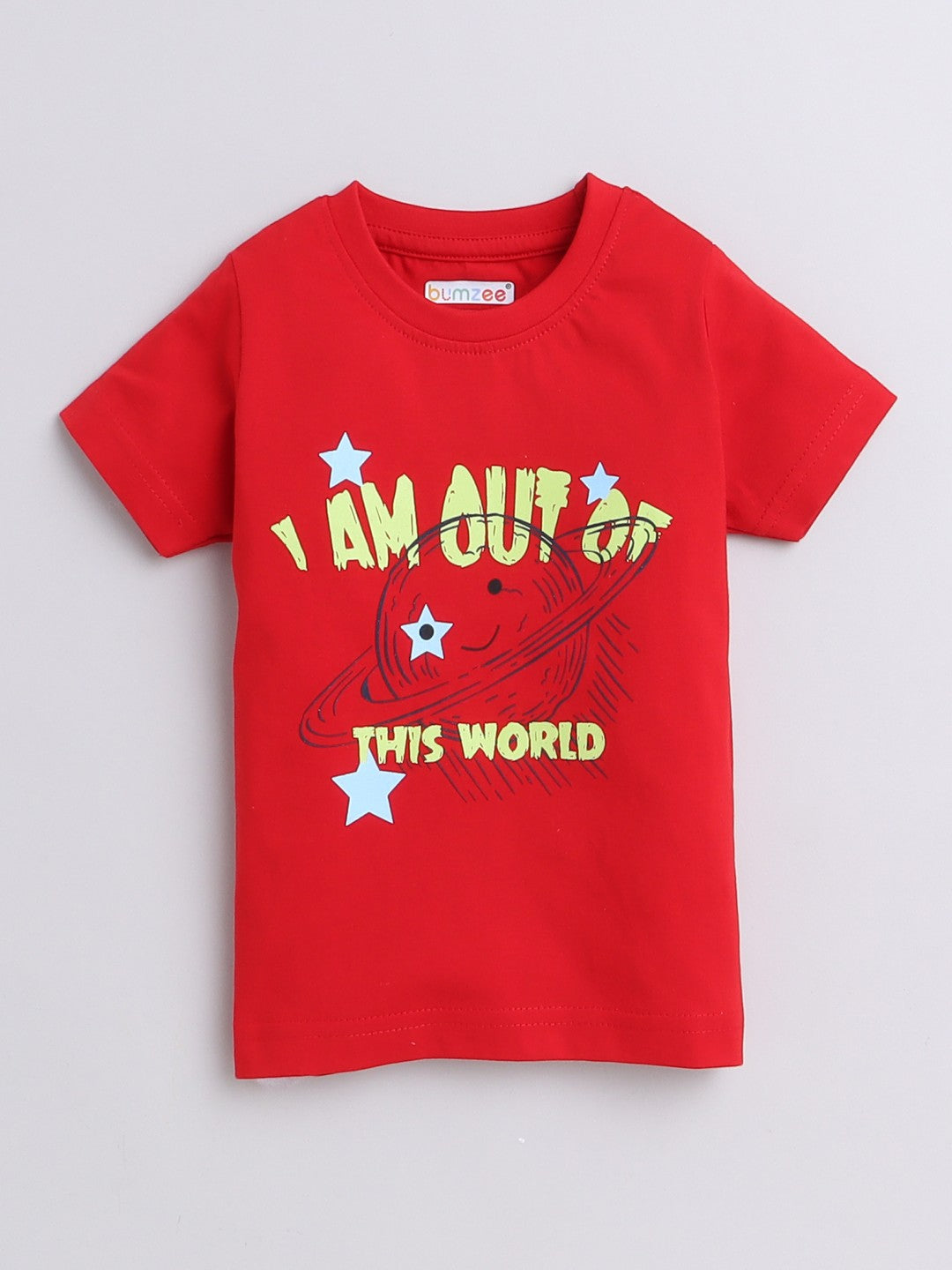 Slip into adventure with Bumzee’s boys’ T-shirts—half sleeves and out-of-this-world style!