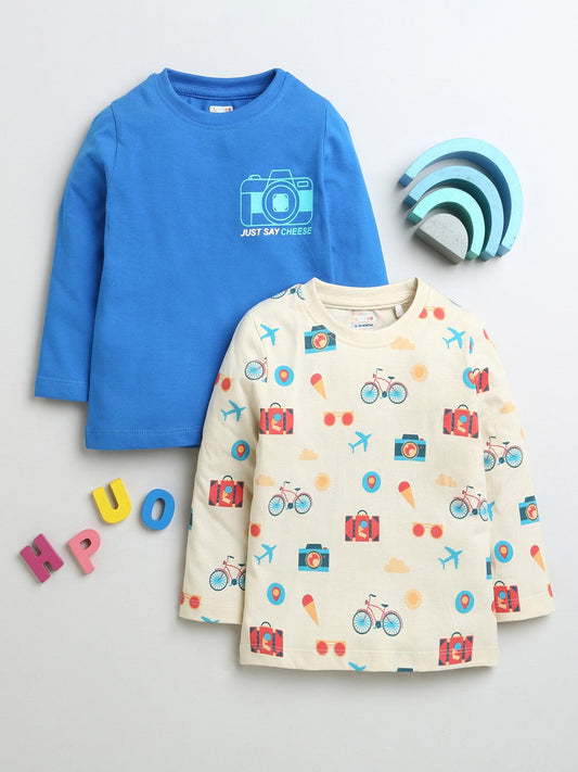 Bumzee’s 2-pack full sleeves: soft cotton, playful text, and all-over prints for smart outdoor!
