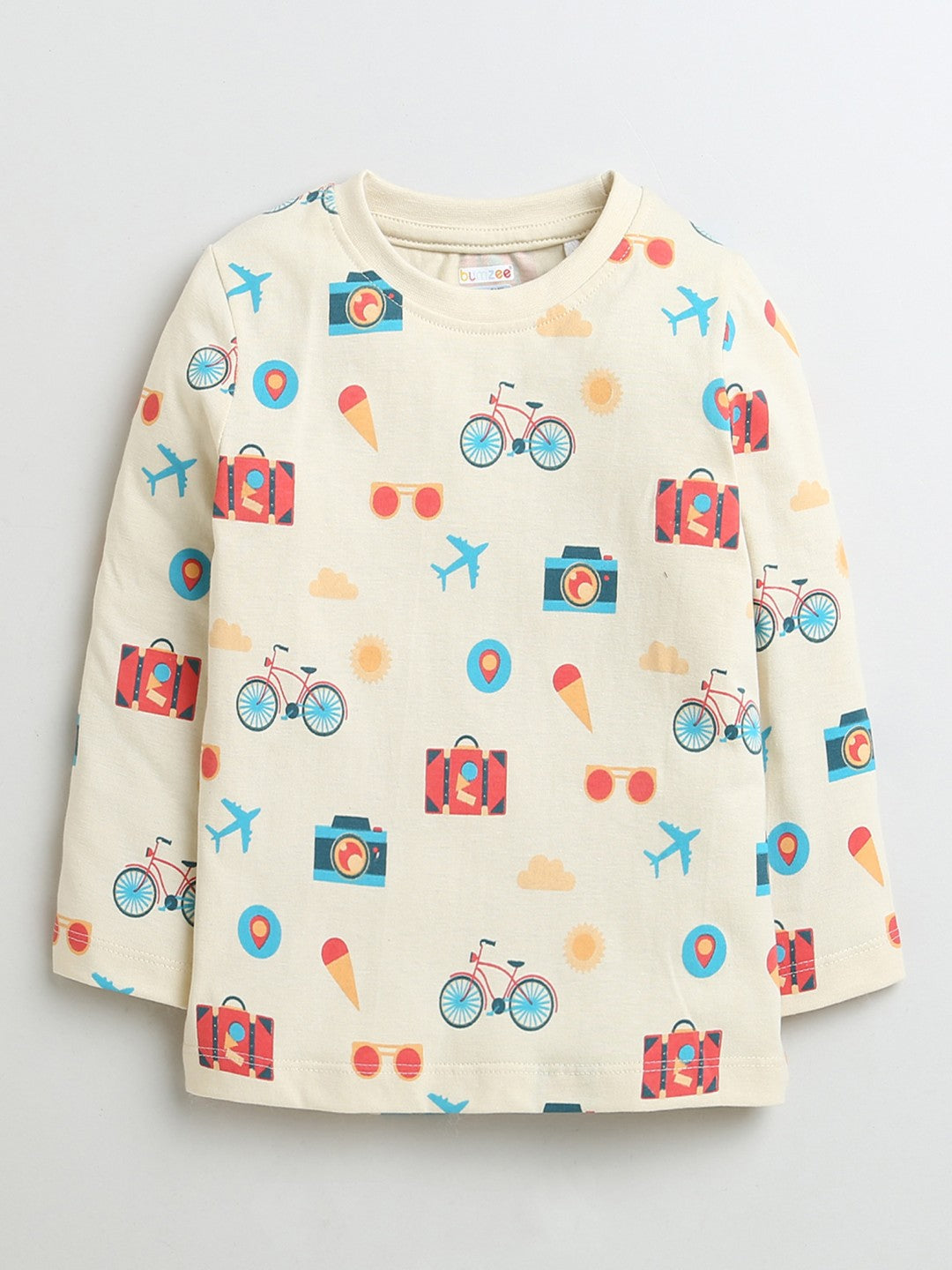 Bumzee’s 2-pack full sleeves: soft cotton, playful text, and all-over prints for smart outdoor!