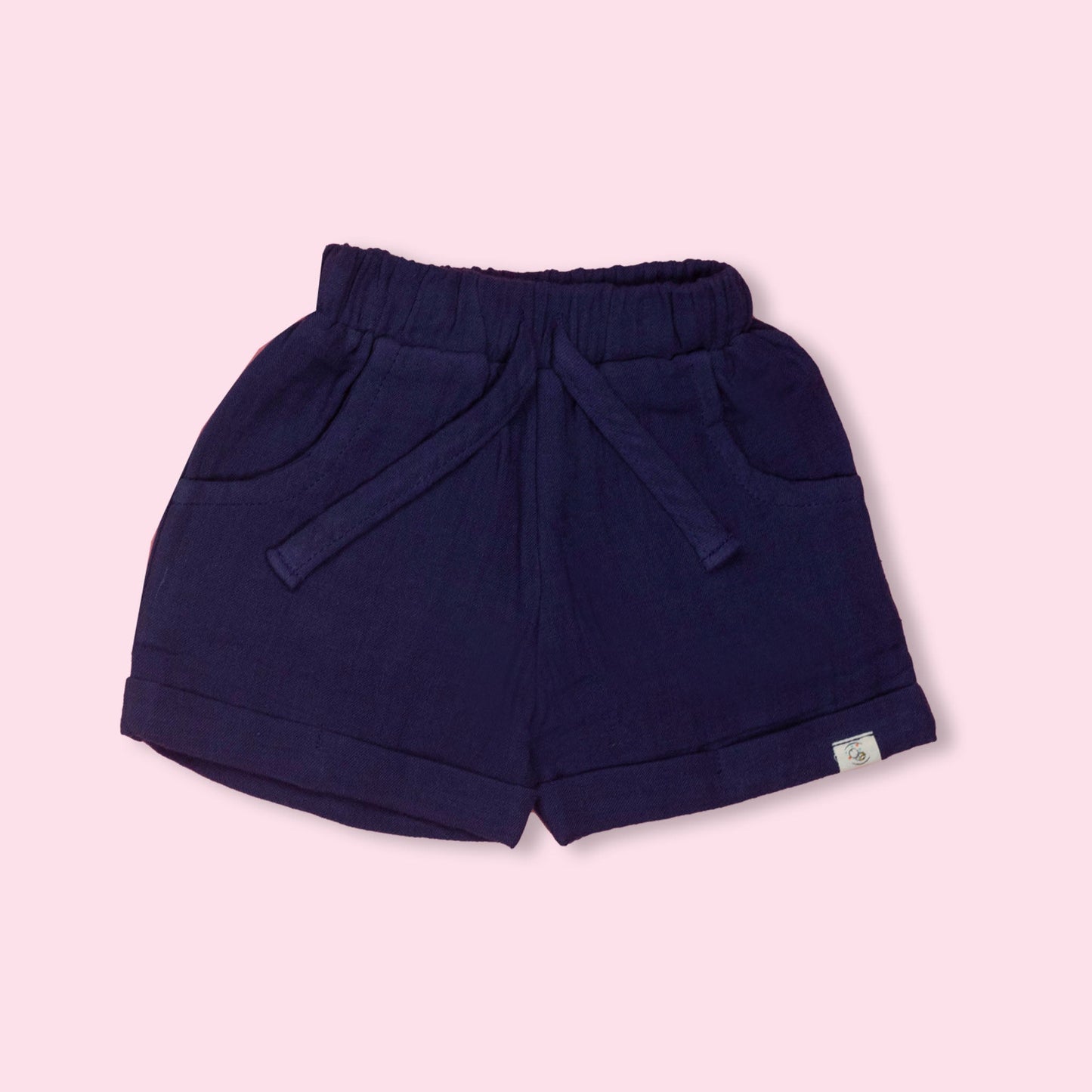 Blue Muslin Comfort Set by Tod’s Hut – Cute T-Shirt and Shorts Duo, Tailored for Bengaluru’s Sunny Seasons