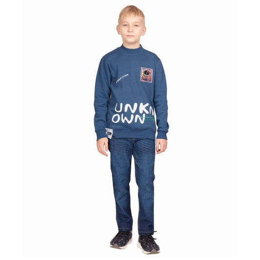 Out of This World: Little Kangaroos Boys Sweatshirt with Space Prints