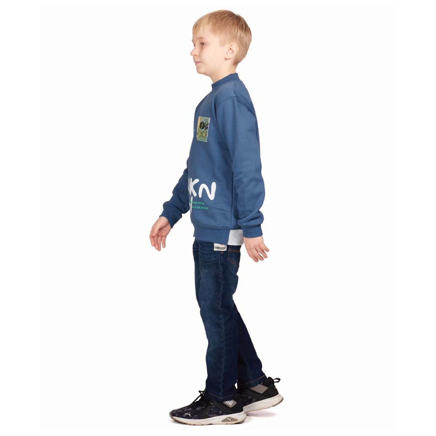 Out of This World: Little Kangaroos Boys Sweatshirt with Space Prints