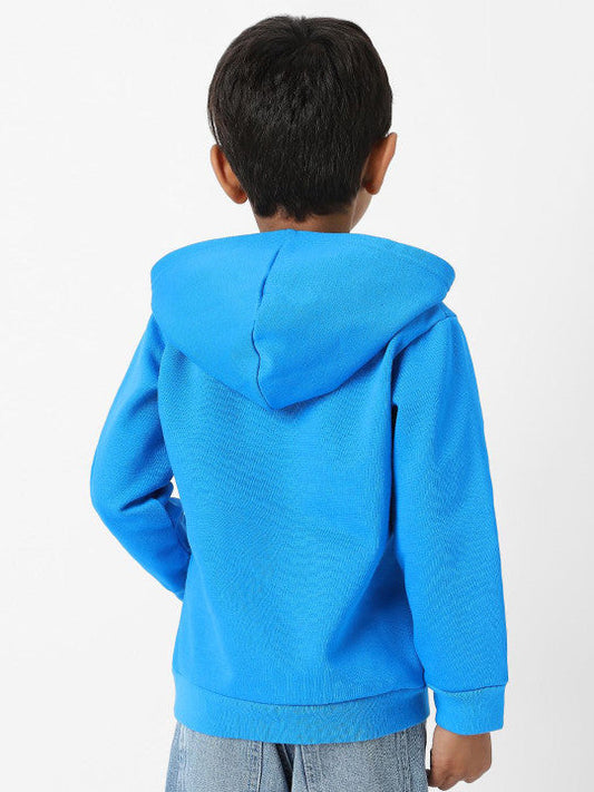 Little Tiger Hooded Blue Warmth Pullover