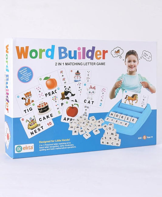Ekta Word Builder 2 in 1 Letters Matching Game Educational Game for Pre-School Kids