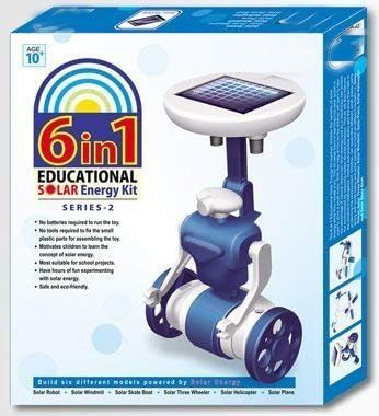 6-in-1 Solar Robot STEM Kit – Science Experiments for Kids 8–16 – Outdoor DIY Fun
