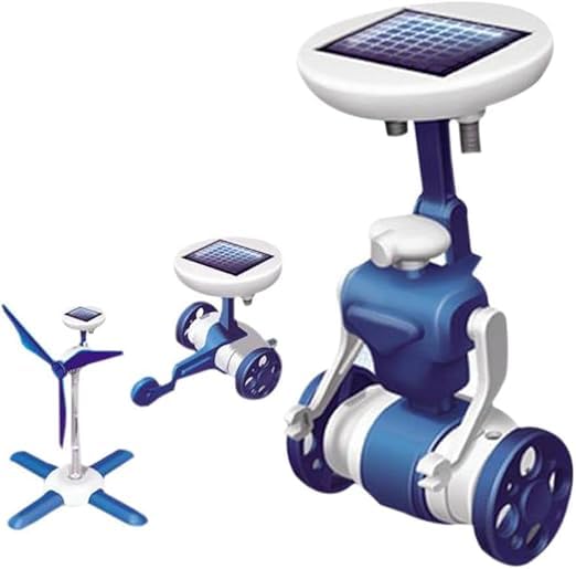 6-in-1 Solar Robot STEM Kit – Science Experiments for Kids 8–16 – Outdoor DIY Fun