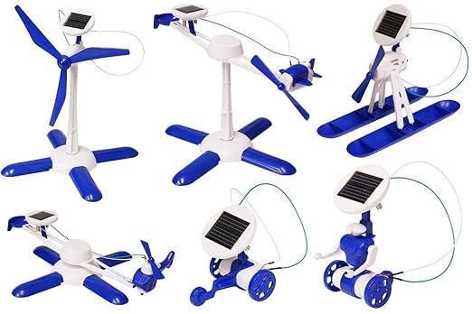 6-in-1 Solar Robot STEM Kit – Science Experiments for Kids 8–16 – Outdoor DIY Fun