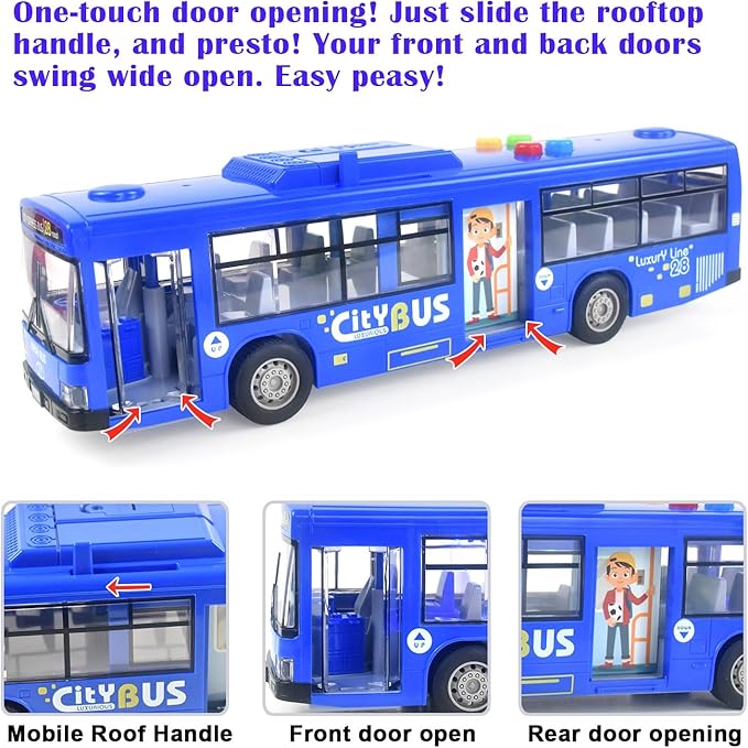 Light & Sound Play Vehicle for Kids – Fun Miniature Bus Model