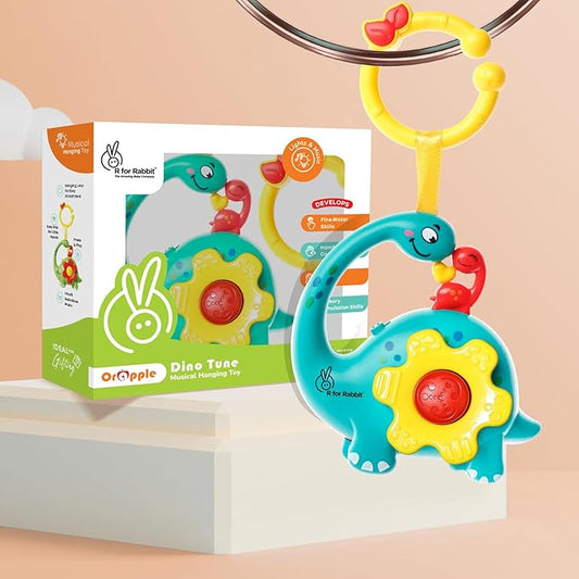 Orapple - Orapple Dino Tune - Hanging Toy - Blue Yellow