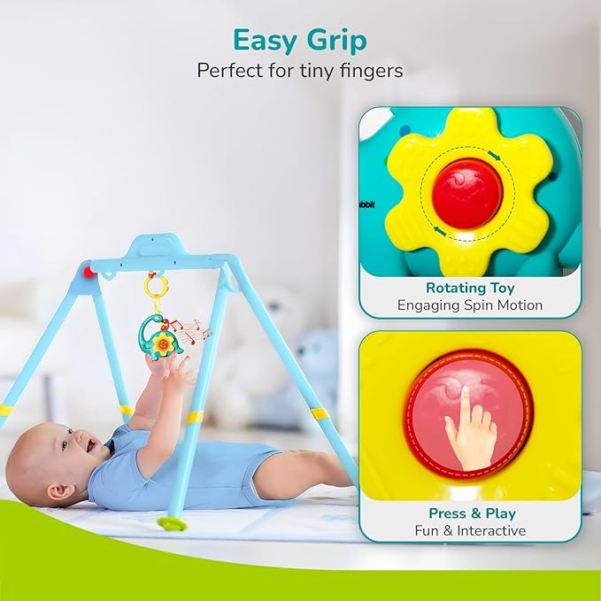 Orapple - Orapple Dino Tune - Hanging Toy - Blue Yellow