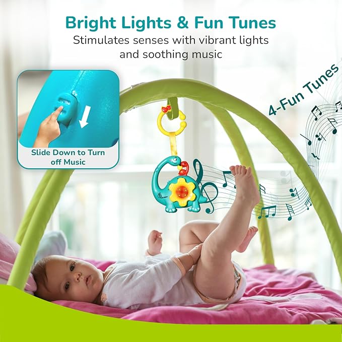 Orapple - Orapple Dino Tune - Hanging Toy - Blue Yellow