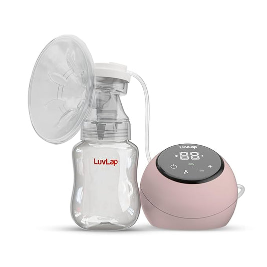 Luvlap Adore Electric Breast Pump with 2 Phase Pumping, Rechargeable Battery, Digital TouchScreen, Smart Memory, Dual Power Mode, 2pcs Breast pads free, Soft & Gentle, BPA Free
Visit the LuvLap Store
