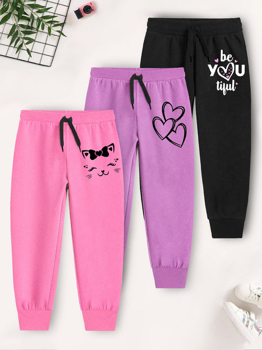 Ready For Anything! 3-Pack Girl Power Jogger Track Pants